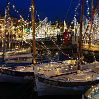 Illumination des pointus de Sanary-sur-mer